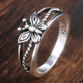 Anillo Mariposa antiguo | Plata