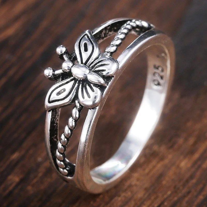Anillo Mariposa antiguo | Plata