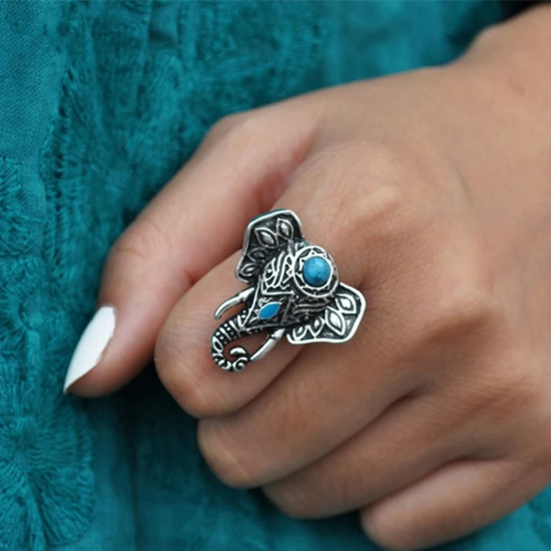 Anillo Elefante antiguo | Plata