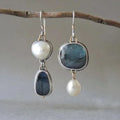 Pendientes vintage Celestiales | Oro blanco