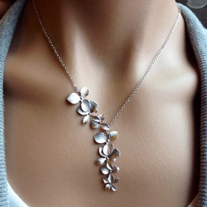 Collar Flor antiguo | Plata