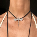 Collar Libélula antiguo