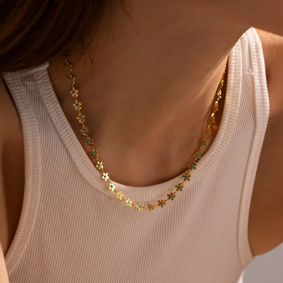 Collar Margarita antiguo | Oro