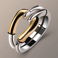 Anillo Nudo antiguo | Oro y plata