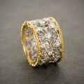 Anillo Hiedra con circonitas