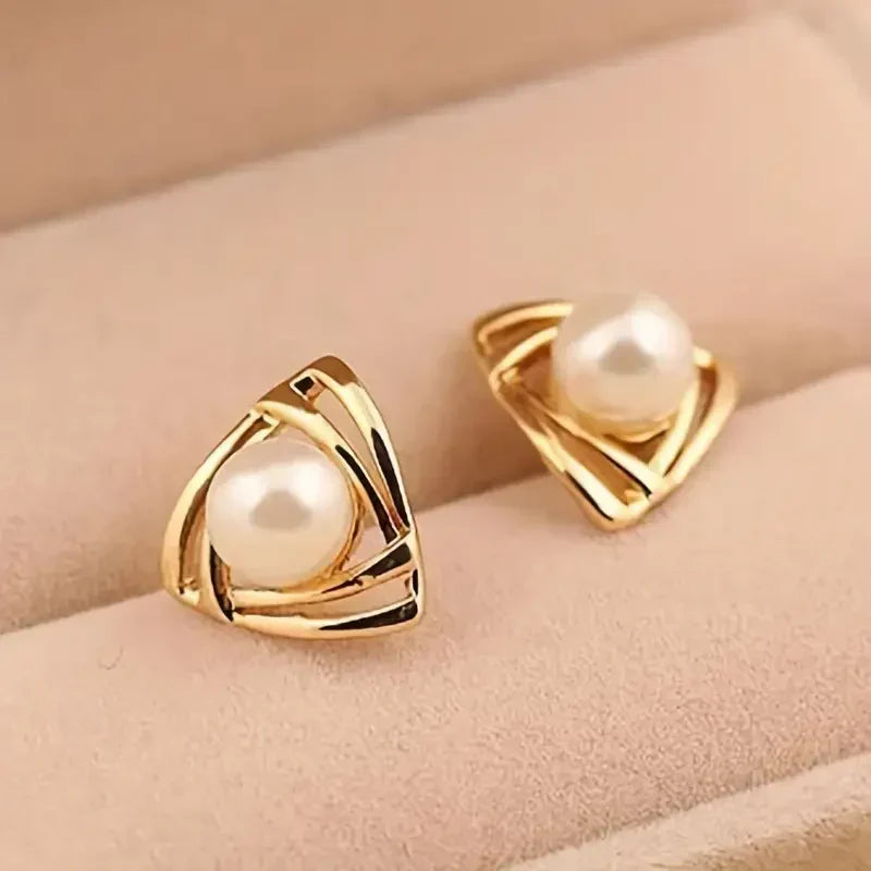 Pendientes de perla y oro | Oro