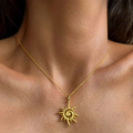Collar Sol antiguo | Oro
