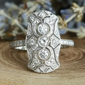 Anillo antiguo reluciente | Plata
