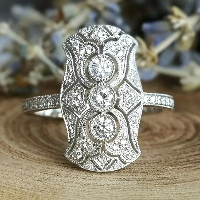 Anillo antiguo reluciente | Plata