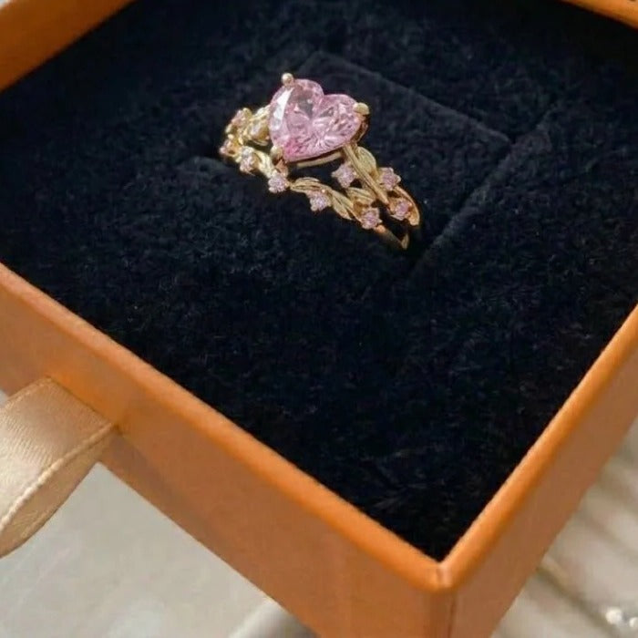 Set de anillos Jardín de pétalos
