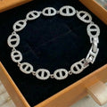 Pulsera Isla Marina | Oro blanco
