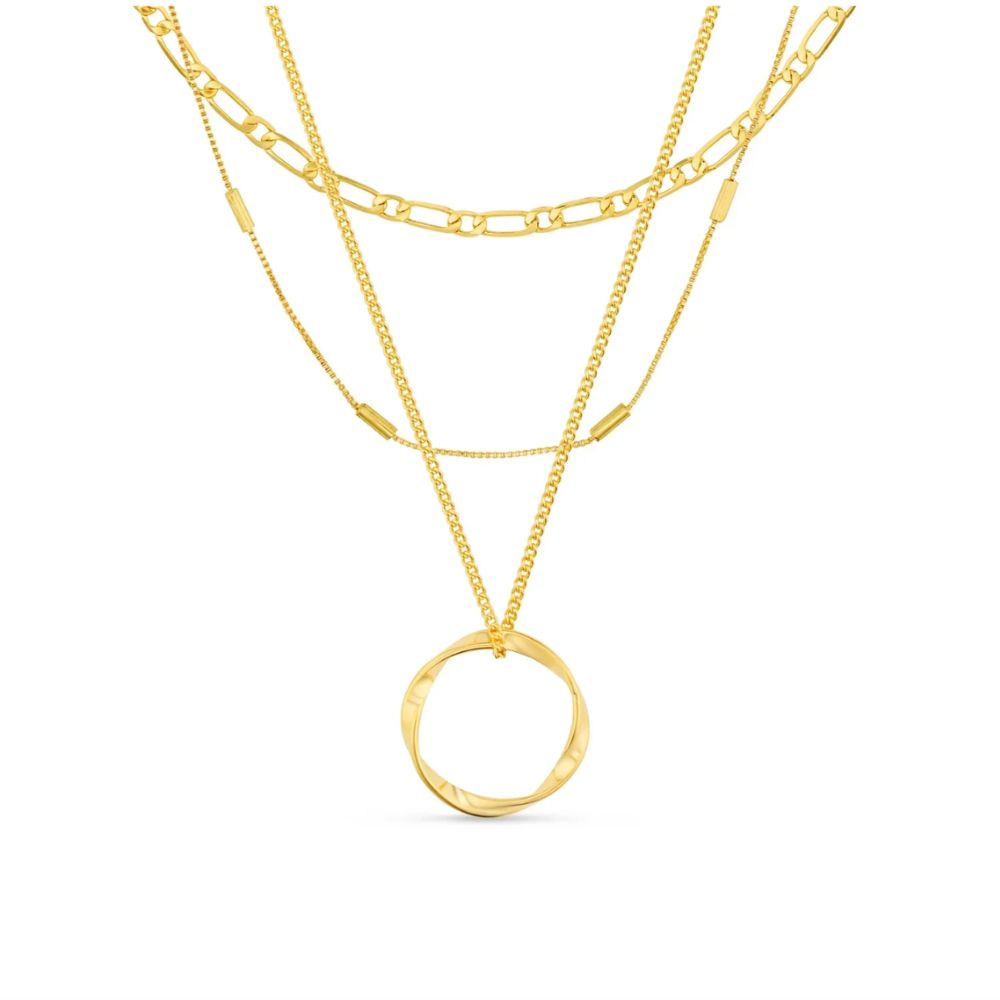 Collar de tres vueltas Círculo abierto