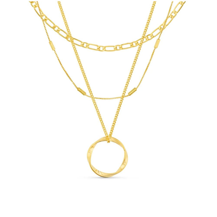 Collar de tres vueltas Círculo abierto