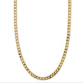Collar de cadena barbada plana