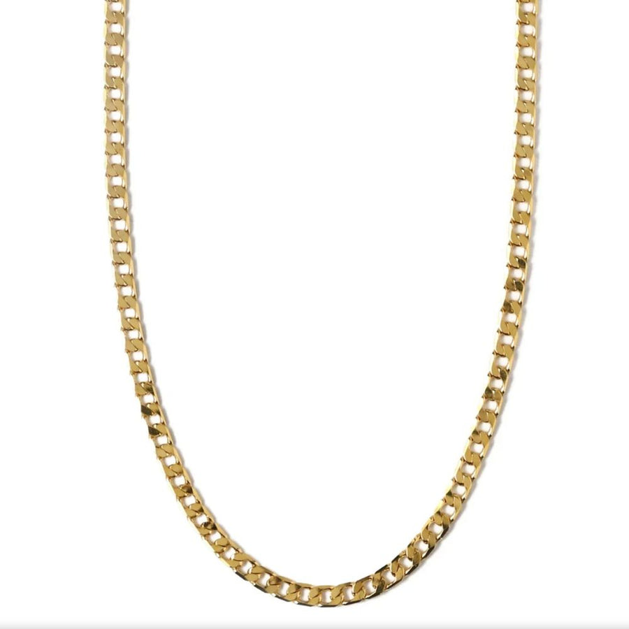 Collar de cadena barbada plana