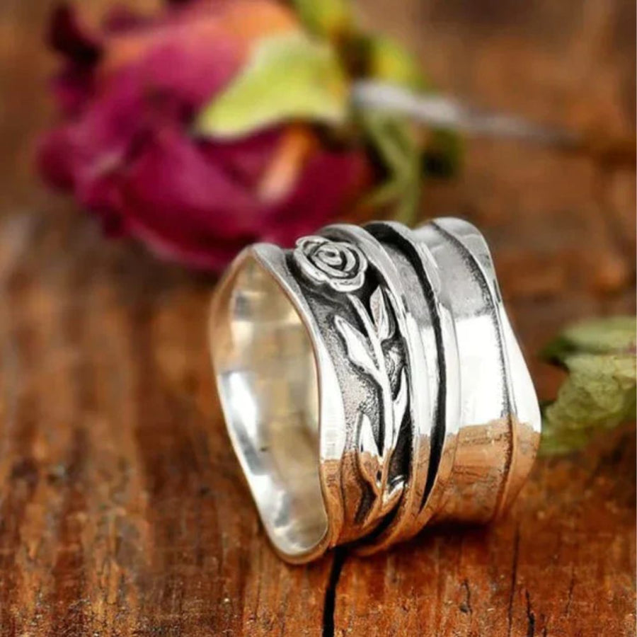 Anillo Flor antiguo | Plata