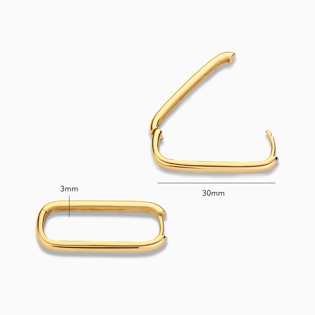 Pendientes de aro Icono | Oro