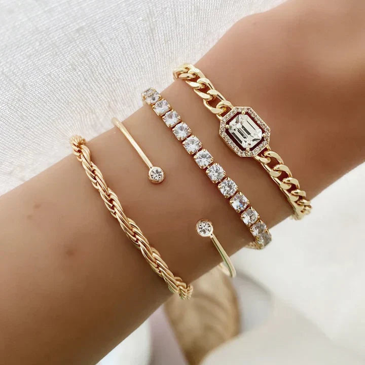 Set de pulseras Dolores | Oro
