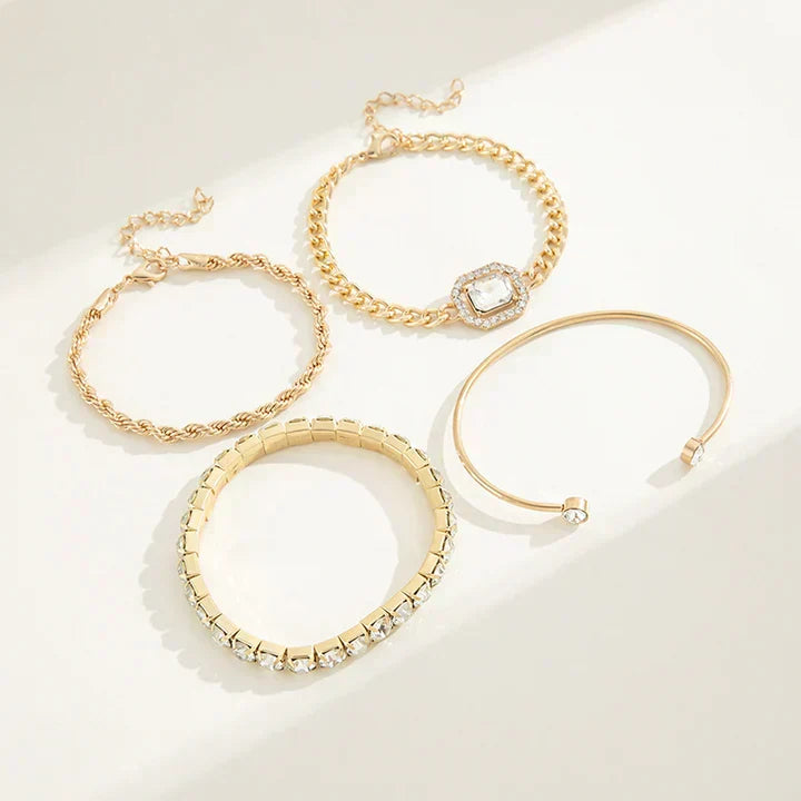 Set de pulseras Dolores | Oro