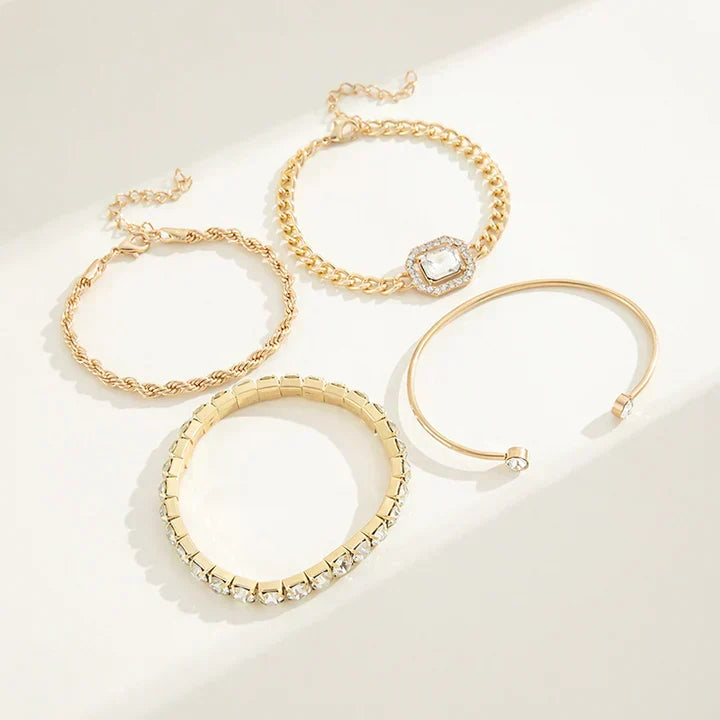 Set de pulseras Dolores | Oro